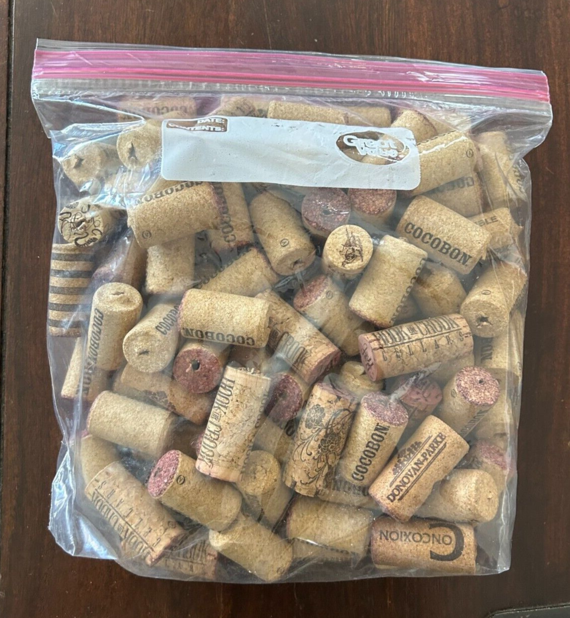 Natural Used Wine Corks Lot Bags of 100 Variety Recycle Upcycle Wedding