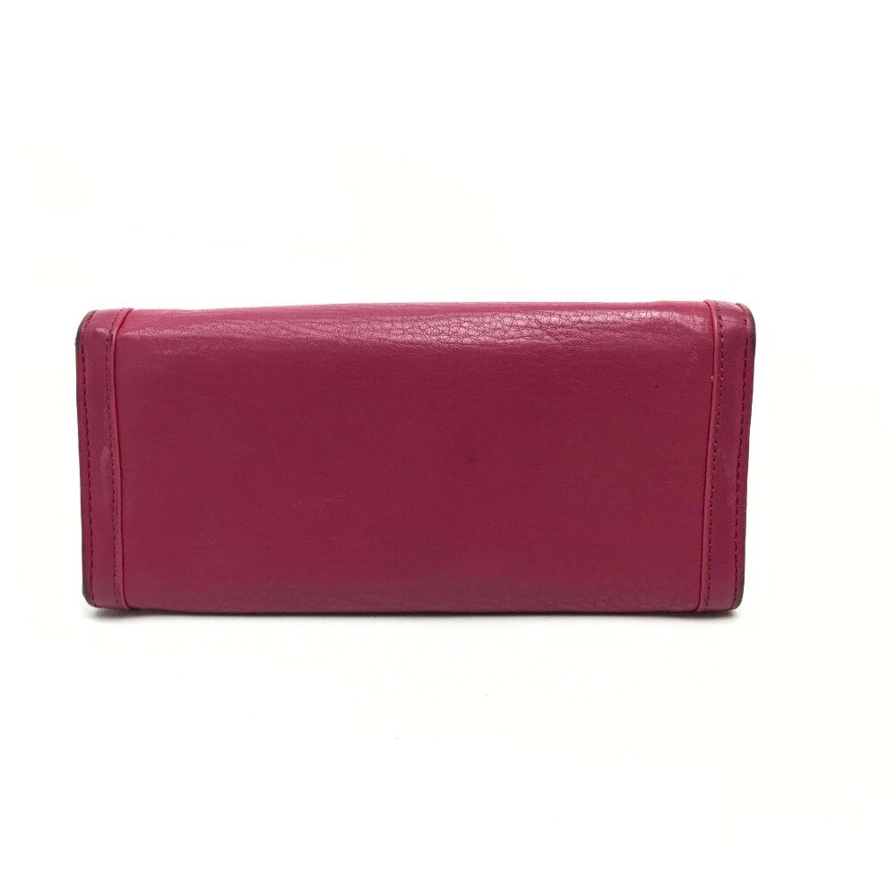 Tory Burch Amanda envelope Continental Bifold Wallet pink Leather