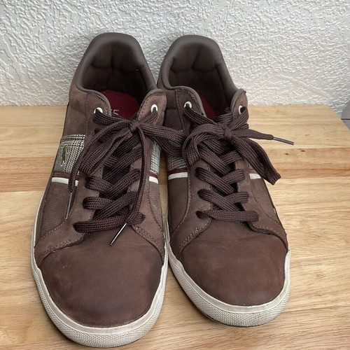 Lacoste Europa NS SPM 21233-0511 Lace Up Sneaker Men Size 13 Brown - Picture 14 of 14