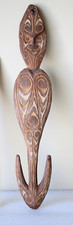 Sepik Basket Hook for hanging food  or baskets, Papua New Guinea 1960s #tiki