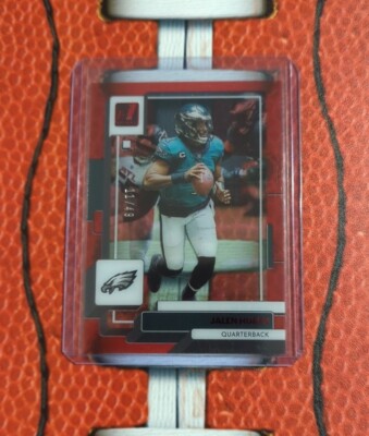   2022 Clearly Donruss #38 Jalen Hurts Red Parallel 11/49 Eagles