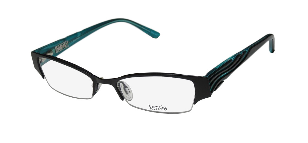 Kensie Women Glasses Frame DAYDREAM Eyewear Half Rim Glasses New NEW KENSIE DAYDREAM WOMENS/LADIES DESIGNER HALF-RIM BLACK  main image 4