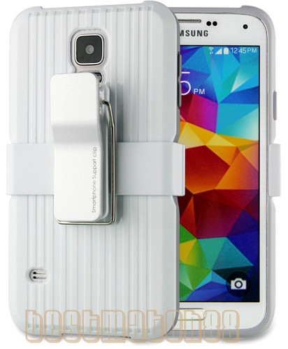 for samsung galaxy S5 shock proof hybrid w/ stand & belt clip hard case cover - Picture 7 of 10