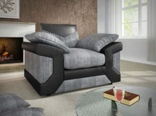 New Amara 3 2 Seater Corner Sofa Jumbo Cord Suite Set Footstool Grey Black Brown
