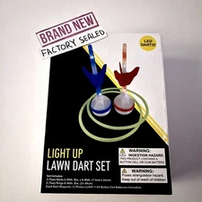 Light Up Lawn Dart Set *BRAND NEW* Illuminated Caddy Indoors Outdoors