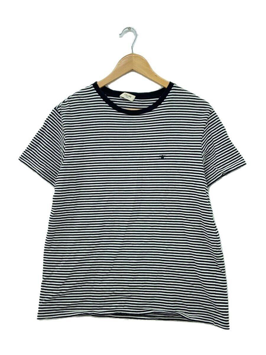 CELINE T-SHIRT SS COTTON White BORDER 2x392469f Used | eBay
