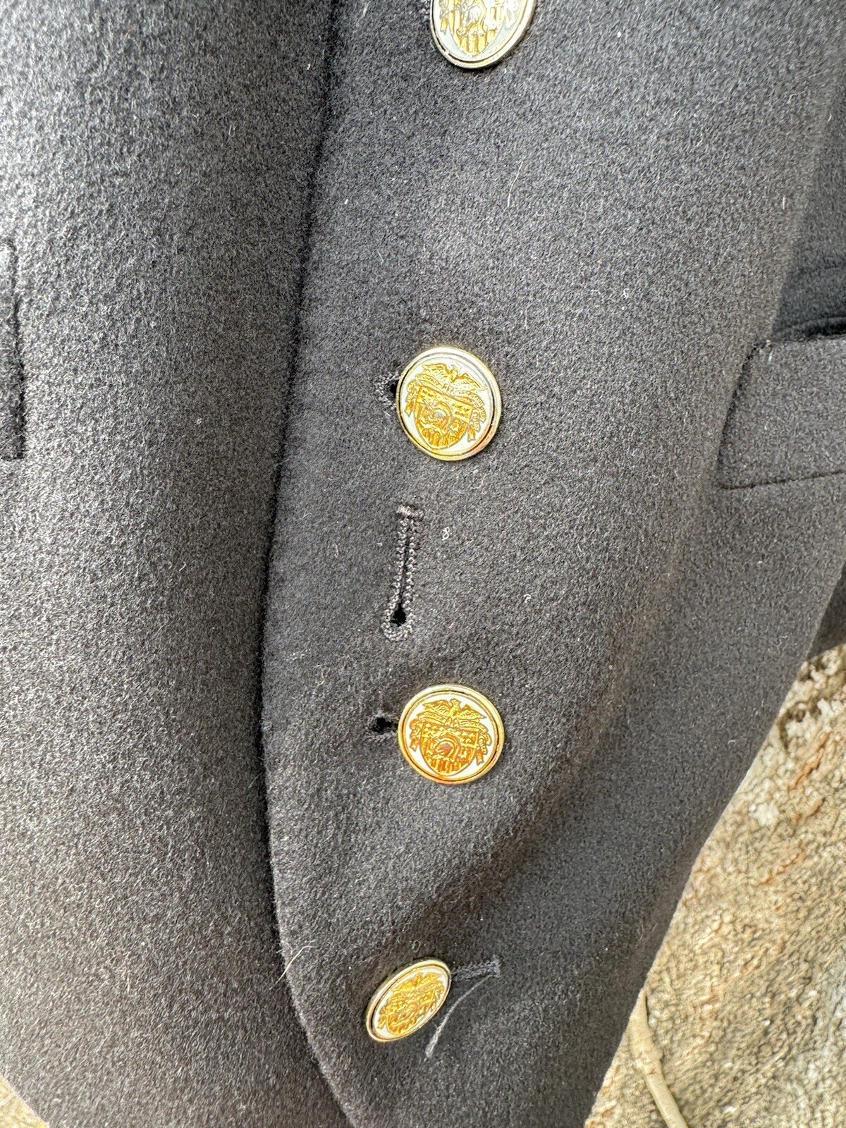 Faconnable Vest Black Button Down  Pockets 100% V… - image 7