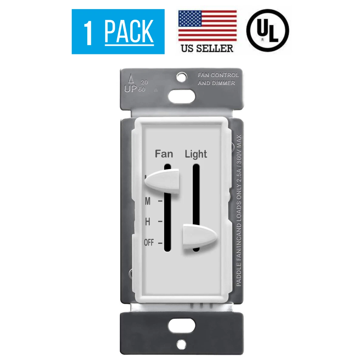 Dual Ceiling Fan Controller Shelly Lighting