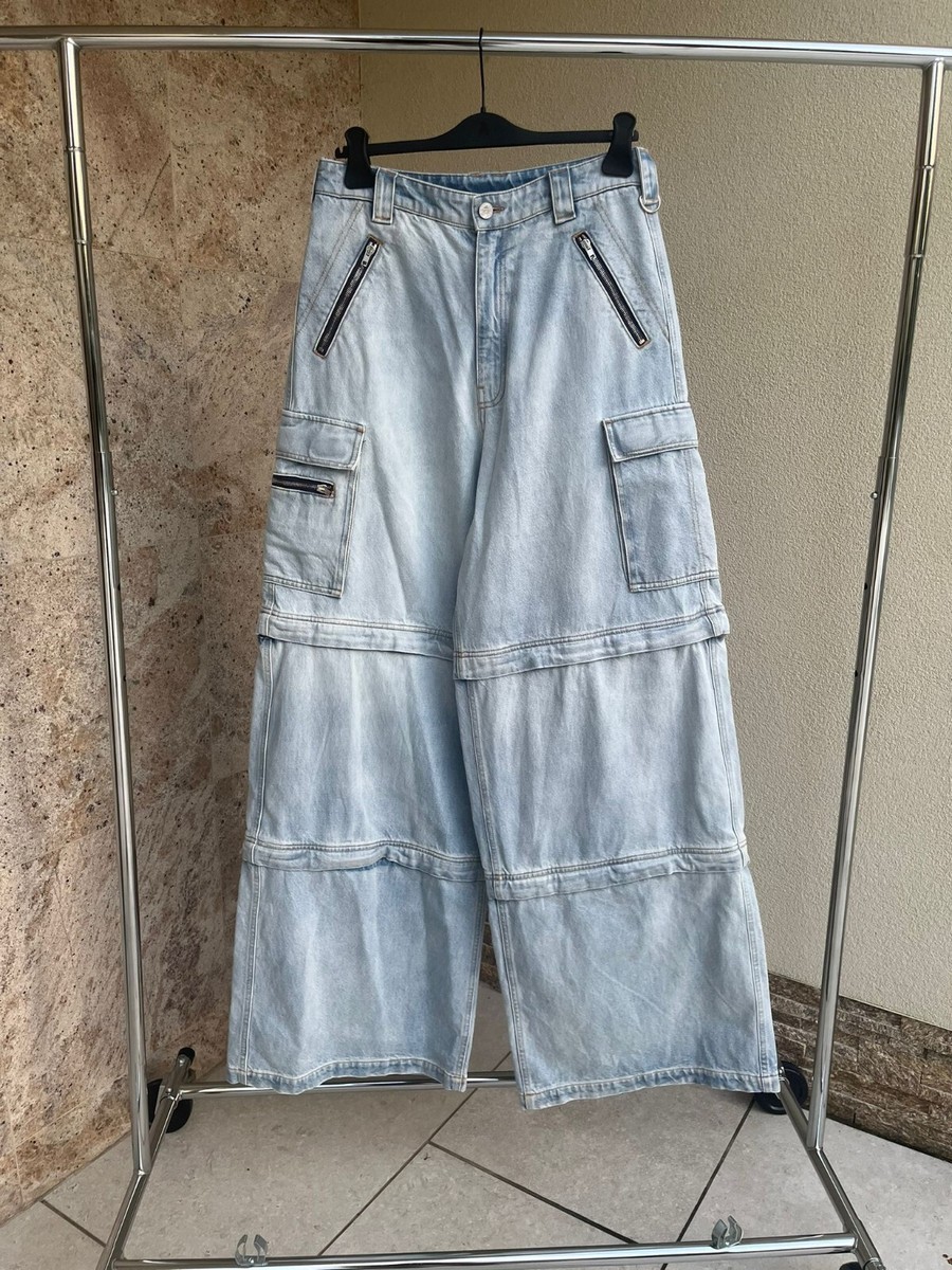 Vetements , Triple Zip Baggy Jeans in Denim Light Blue BNWT Vetements , Triple Zip Baggy Jeans in Denim Light Blue BNWT