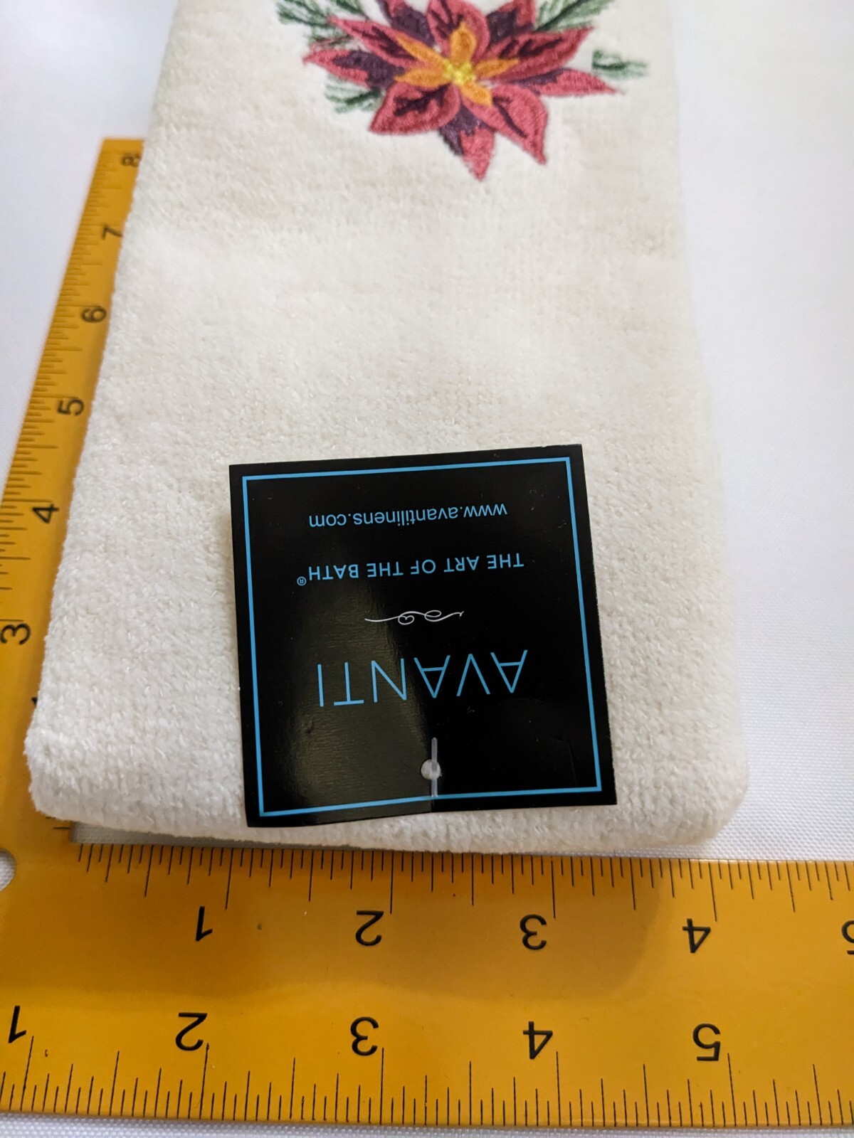 Christmas Avanti Fingertip Towels, Embroidered Merry Christmas Poinsettia, Set 2 eBay