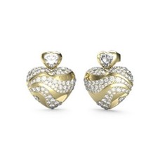 Guess Heart Drop Earrings JUBE04499JWYGT - RRP £55.00