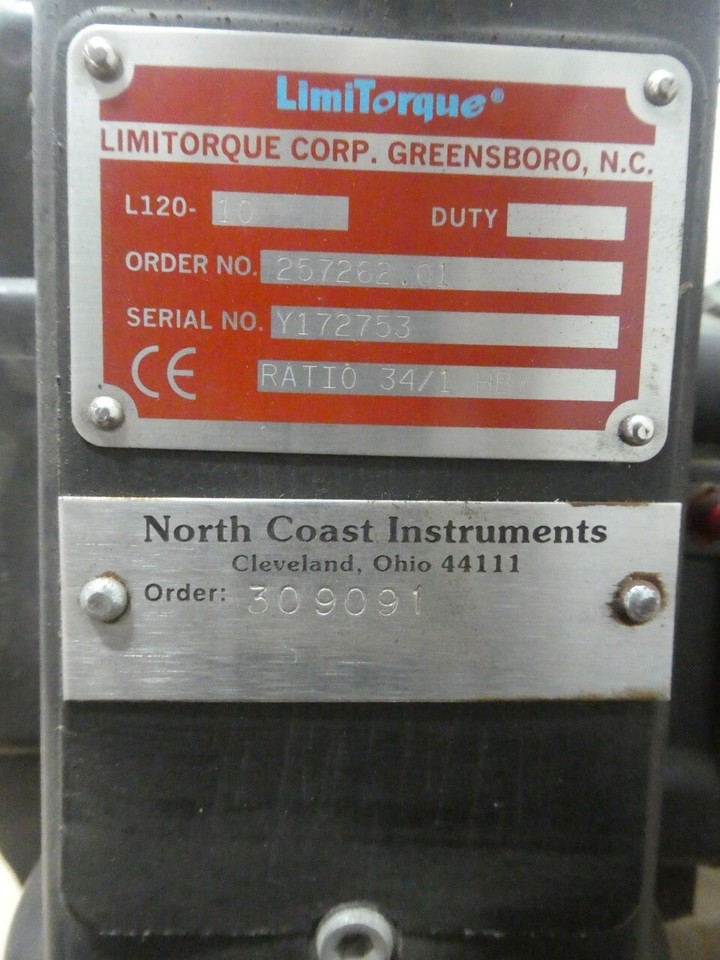 Limitorque L12010 Electric Valve Actuator 1/2hp 125vdc eBay