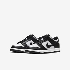 Youth Brand New Nike Dunk Low GS 'Black Panda' Sneakers CW1590 100 