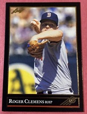 1992 Leaf Black Gold Edition Roger Clemens #19 Boston Red Sox Baseball Card