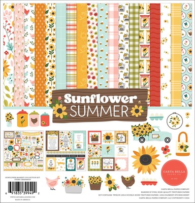 Carta Bella Collection Kit 12''X12''-Sunflower Summer
