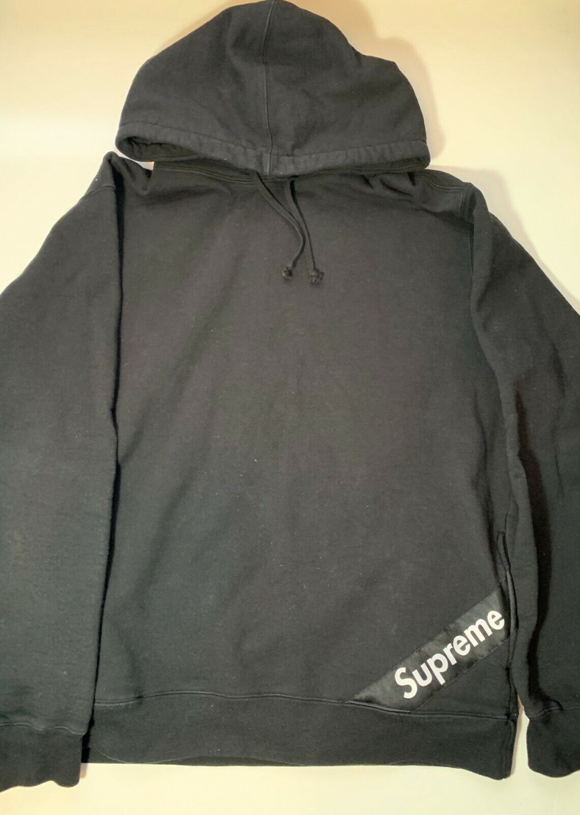 Supreme Corner Label Hooded Sweatshirt Red