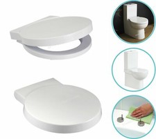 Round Quick Release & Soft Closing Toilet Seat Space Alternative