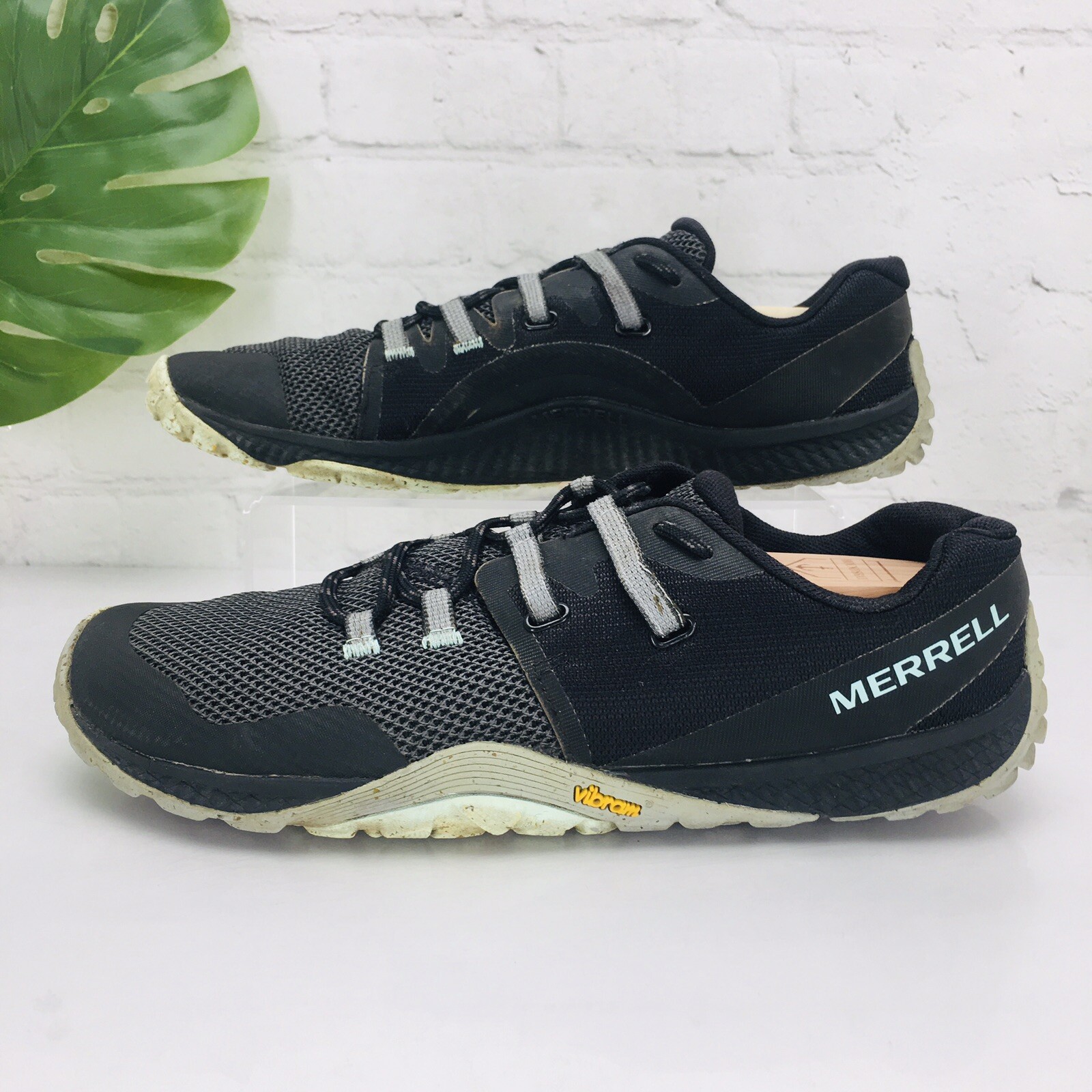 Merrell Trail Glove 6 scarpe da corsa donna 10 5 nere a piedi nudi sneaker J135384