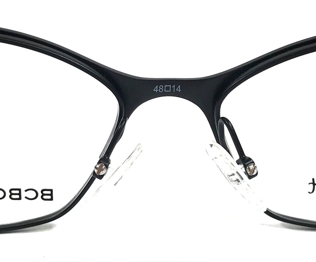 BCBGMAXAZRIA Gisela Black Petite Fit Cat‎ Eye Eyeglasses Frame 48 14 125 21373 BCBGMAXAZRIA Petite Eyeglasses Frames GISELA BLACK Cat Eye  main image 2
