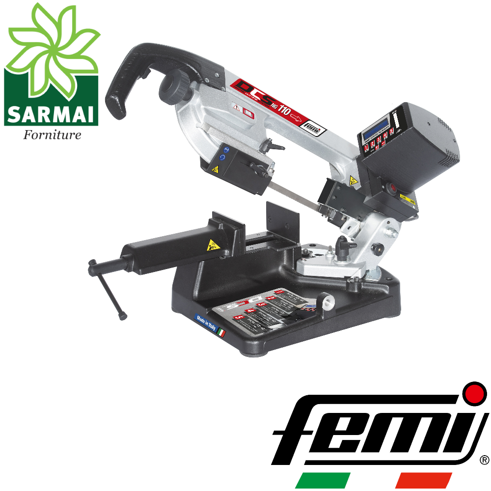 FEMI DCS NG110 Sega segatrice portatile lama a nastro 1335 mm 950W 230V con base