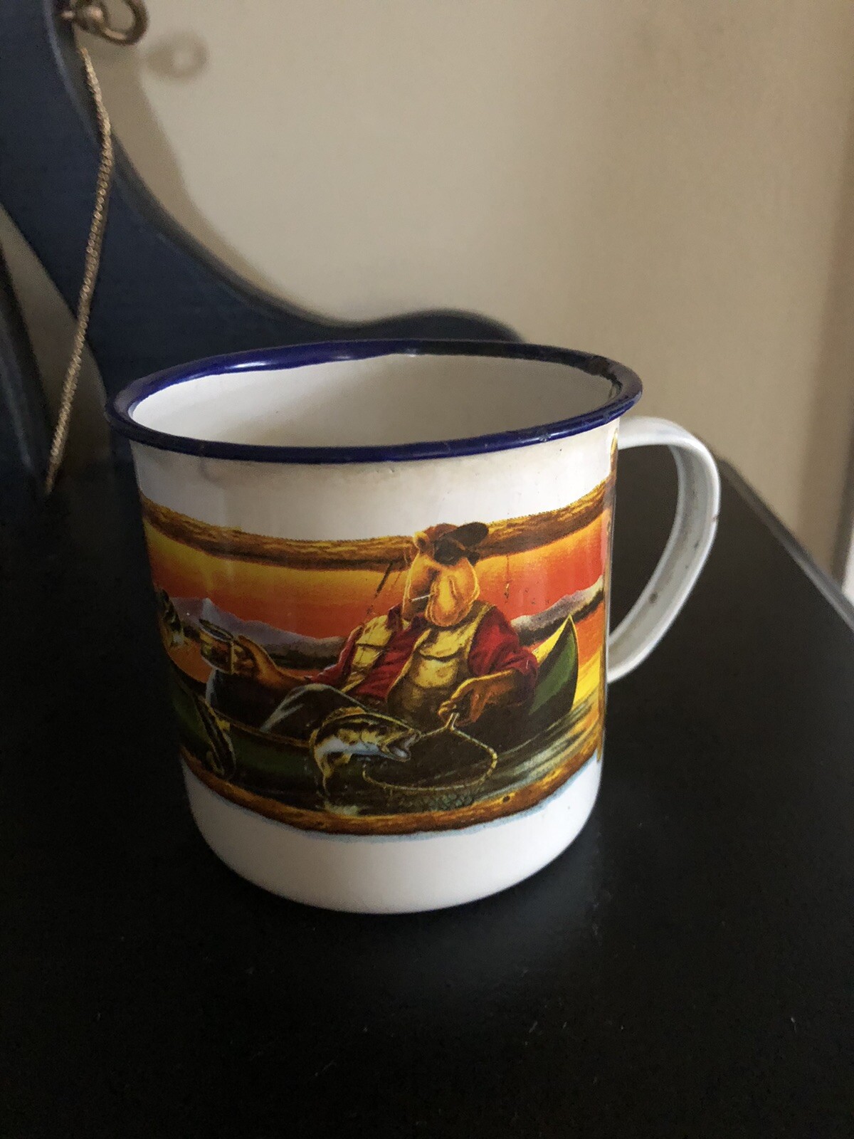 Joes Fish and Game Club vintage 1993 Camel Tin Cup