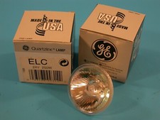 Projection Lamp GE General Electric Pair 2x ELC 24v 250w - New Old Stock