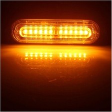 1 Lampeggiante 10 Led 18W Giallo Strobo Ambulanza Polizia Auto Blu Vigili Autome
