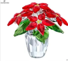 Swarovski Poinsettia Figurine Large MIB 5291024