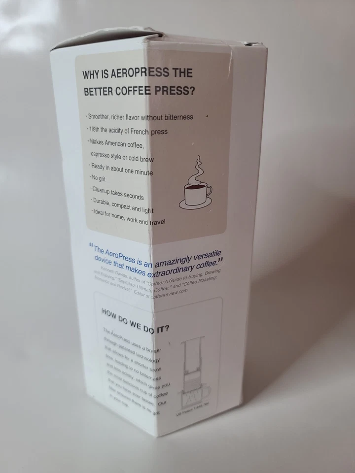 AeroPress Cafetera y Espresso Prensa Francesa Filtros de Preparación en Frío Nuevo Sellado Foto 2 de 4