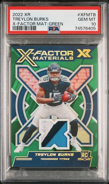 Treylon Burks Panini XR X-Factor Materials #XFMTB Green