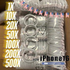 For iPhone 16 15 Pro USB-C to USB-C Cable Fast Charger Lot Type C Charging Cord