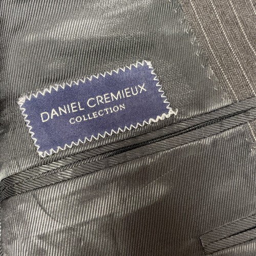 Loro Piana Daniel Cremieux Men Black Sport Coat Pin Stripe Jacket WooL Blazer 44 - Picture 5 of 7
