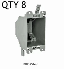 8 New Gardner Bender BOX-RS14N 1 Gang Old Work Electrical Switch/Outlet Boxes