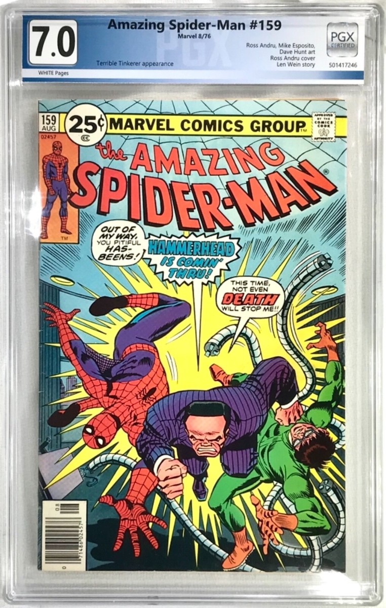 THE AMAZING SPIDER-MAN Comic # 159 - 1976 Marvel Comics Graded PGX