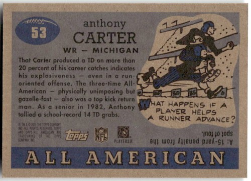 2005 Topps All American Football -You Pick Your Card - Finish Your Set - Picture 78 of 142