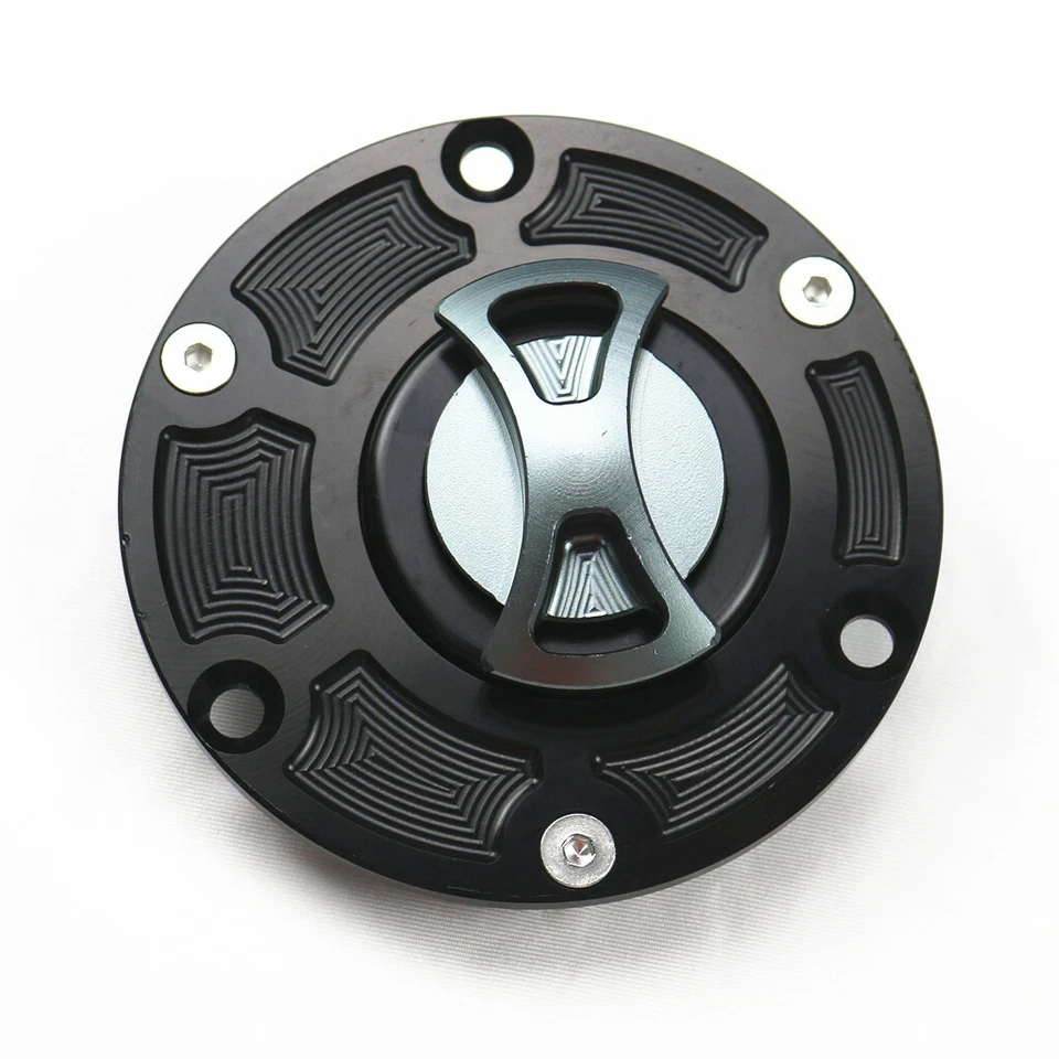 Cubierta de tapa de tanque de combustible de gasolina con pajarita CNC para Aprilia RSV1000 RS125 RS250 Tuono Shiver Foto 2 de 4
