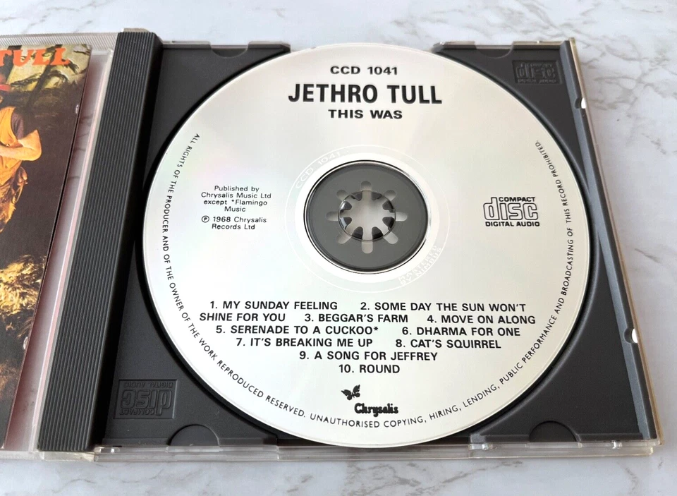 Jethro Tull This Was CD ORIGINAL UK NIMBUS PRESS! Chrysalis CCD1041 Ian Anderson Foto 2 de 4