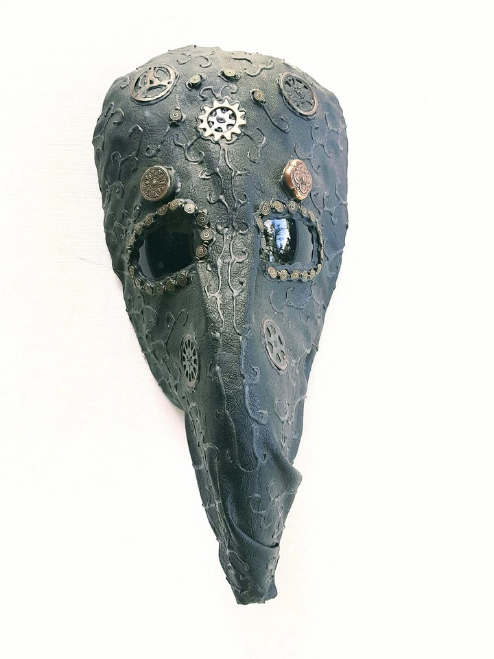Large Nose Mask/Wall Art One of A Kind Plague Doctor Handmade - Image 2 of 4
