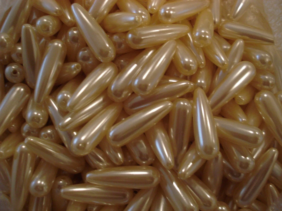 200 piezas.  Cuentas Gotas Cuelga Lágrima Perla Retro Foto 2 de 2