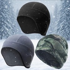 Winter Fleece Warm Cap Windproof Ski Skull Cap Running Beanie Hat for Men Women