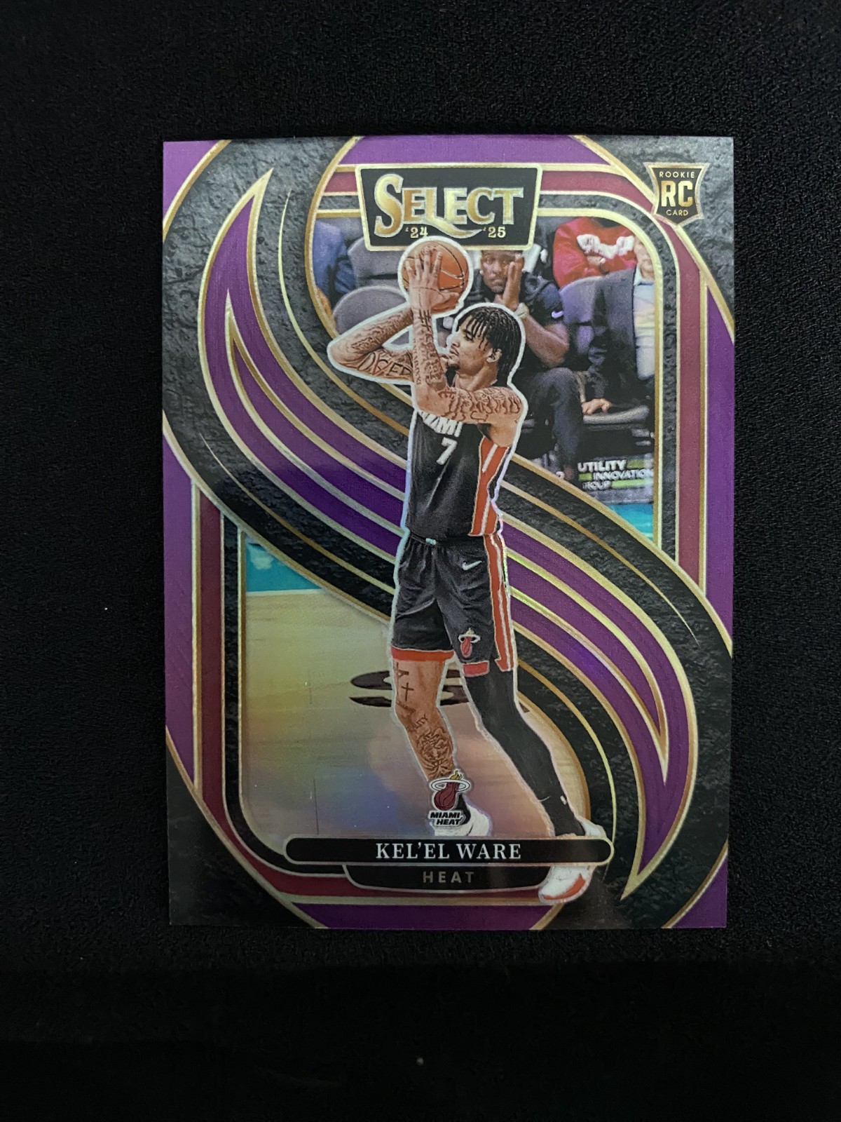 2024-25 Panini Select - Premier Level Kel'el Ware #191 Purple Prizm /99 (RC)
