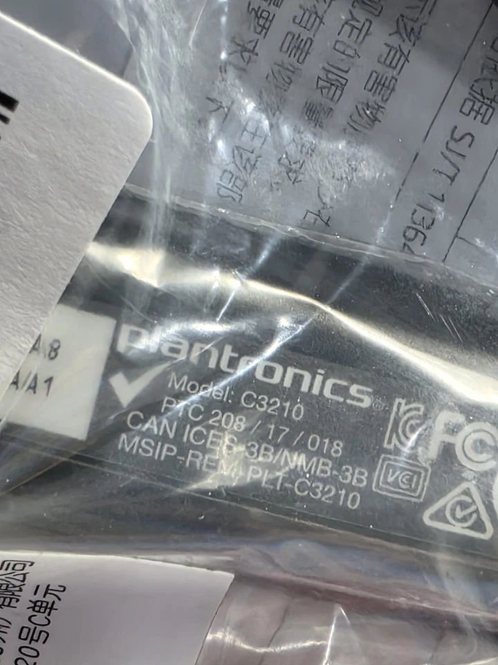 Plantronics C3210 Blackwire USB-A Mono Headset 29744-101 New Sealed - Image 3 of 4