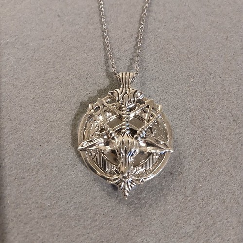 Baphomet Medaillon Halskette tolles Geschenk Gothic Schmuck - Bild 3 von 7