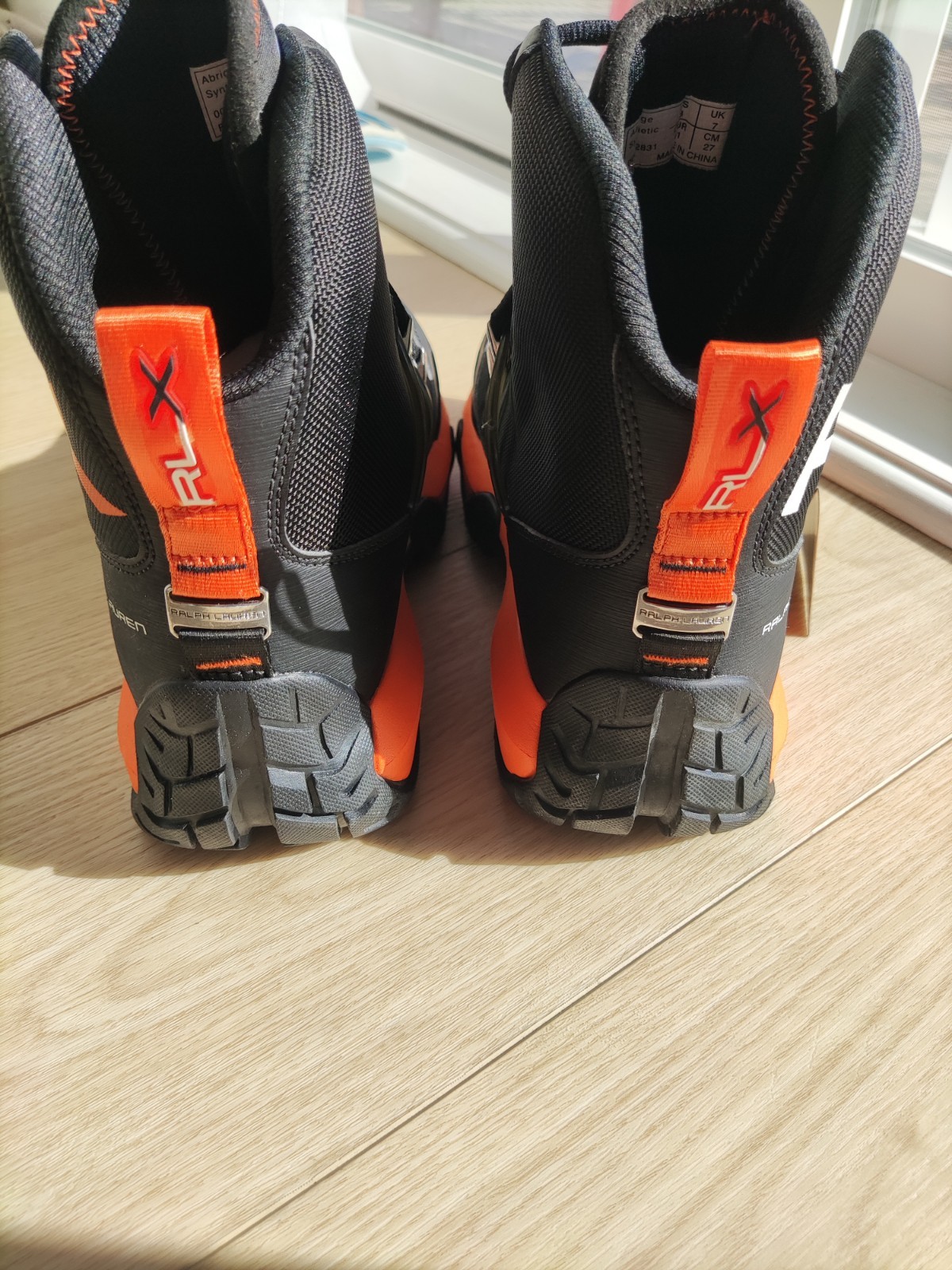 Ralph Lauren Men's Black and Orange Shoes Boots RLX - NWT - RARE!!! image 4