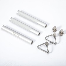 Aluminum Resistance Band Bar, 3-Section Detachable Heavy Duty Workout Bar for...