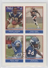 2004 Bazooka Stickers Steven Jackson Chris Perry Kevin Jones Tatum Bell #46 00wx