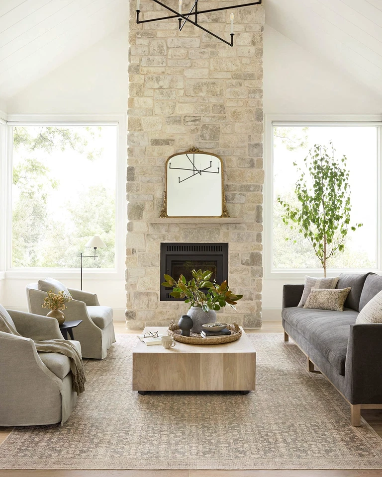 Angela Rose Aubrey Collection AUB-04 Sage/Bark 5'-0" x 7'-0", 0,19" altura da pilha... - Imagem 2 de 4