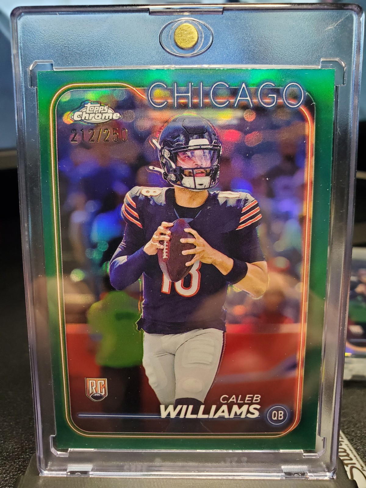 🐻🐻2024 Topps Chrome - Rookies Caleb Williams #202 Teal Refractor /250