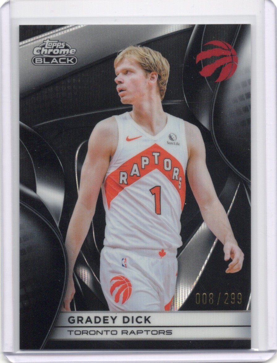2025-26 Topps Chrome Black #47 Gradey Dick Raptors Refractor #/299