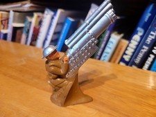 NICE 1930s BARCLAY 789 LEAD DIME STORE G.I. SOLDIER W/ ANTI-AIRCRAFT GUN